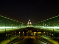 Millenium Bridge at Night Millenium Bridge with a view of Saint Pauls.