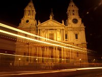 Night Bus at St Pauls A night bus got in the way of this long exposure. I kinda like the affect.