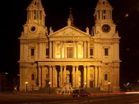 St Pauls at Night Saint Pauls Cathedral. Some cheating here in photoshop to straighten the perspective.